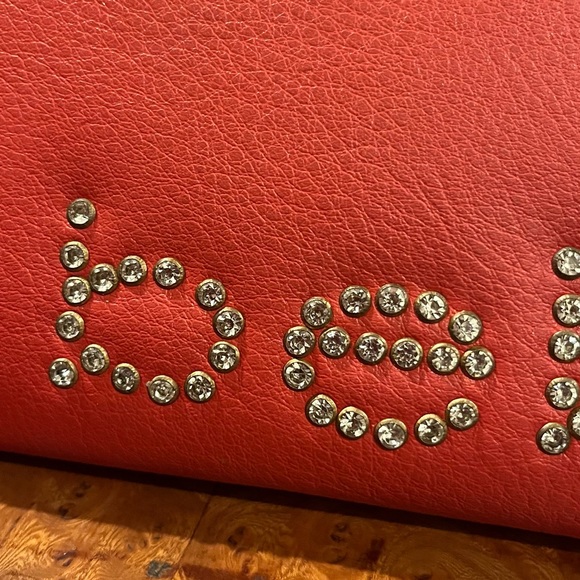 Bebe Jetta Clutch Wallet-Red 7 1/2” L x 4” H - Picture 3 of 5